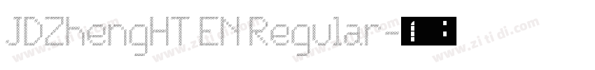 JDZhengHT EN Regular字体转换
